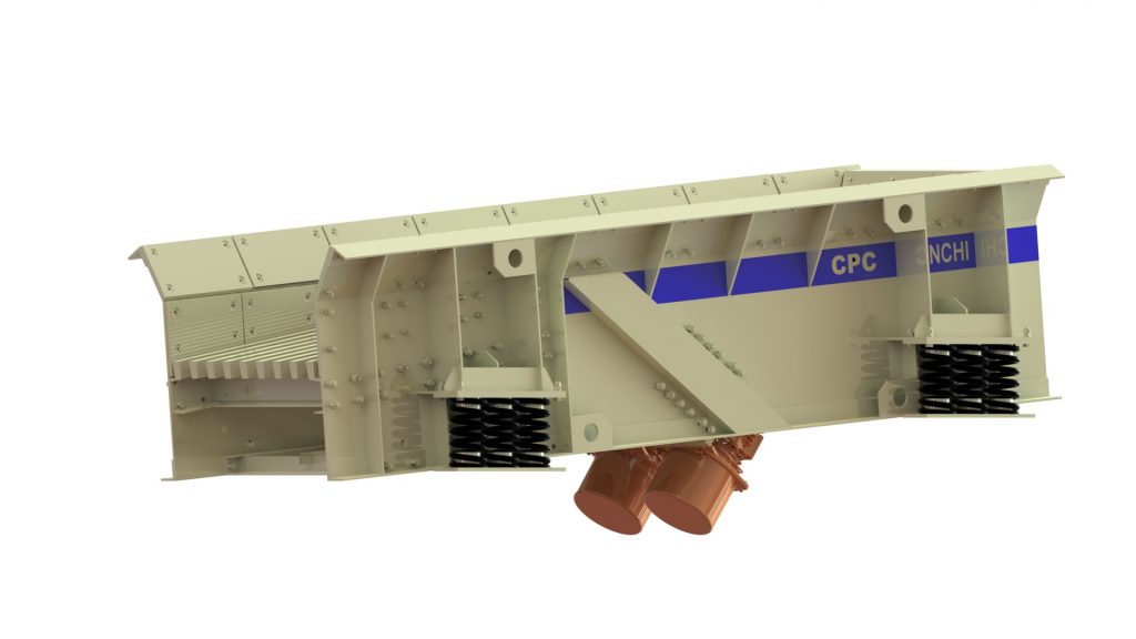 CPC Make Linear Motion Vibrating Grizzly Feeder with Twin Vibro Motor